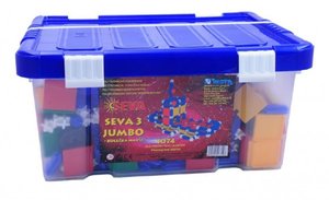 Stavebnice Seva 3 Jumbo plast 1074ks v plastovém boxu 39x17x30cm