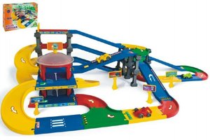 Garáž Kid cars 3D multi parkování 9,1 m v krabici 79x54x14cm Wader